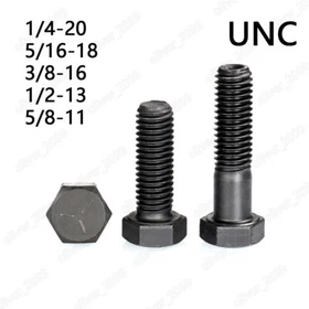 Black Steel Hexagon Bolts Hex Head Cap Screws DIN933 1/4 5/16 3/8 1/2 5/8 Black Steel Hexagon Bolts Hex Head Cap Screws DIN933 1/4 5/16 3/8 1/2 5/8