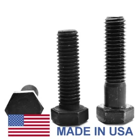 1/4"-20 x 2 3/4" (PT) Coarse Grade 8 Hex Cap Screw (Bolt) - USA Black 1/4"-20 x 2 3/4" (PT) Coarse Grade 8 Hex Cap Screw (Bolt) - USA Black