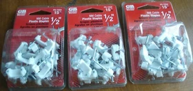 45pk Gardner Bender NM Plastic Insulated Cable Staples 1/2 3/4 Wire 45pcs
