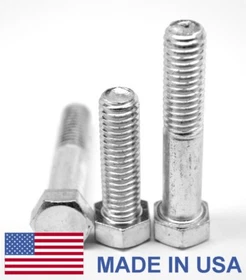 1/4"-20 x 2 3/4" (PT) Coarse Grade 5 Hex Cap Screw (Bolt) - USA Zinc 1/4"-20 x 2 3/4" (PT) Coarse Grade 5 Hex Cap Screw (Bolt) - USA Zinc