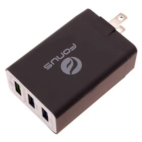 34W Home Charger 6.8Amp 3-Port USB One Fast Port for Tablets