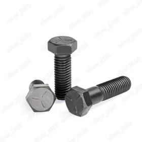 Black Steel Hexagon Bolts Hex Head Cap Screws DIN933 1/4 5/16 3/8 1/2 5/8