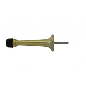 Door Stop Brass Wall Mount Black Spire Bumper | Renovator S Supply