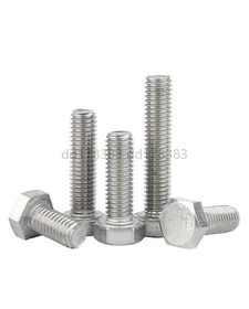 304 Stainless Steel Hexagon Bolt Hex Head Cap Screws 8# 10# 