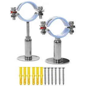 782890733724 AKIHISA Wall Mount Ceiling Pipe Ring Pack Steel