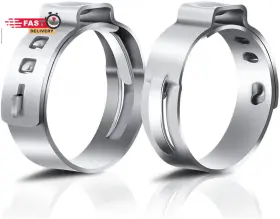 313052738778 ALCYUH Single Ear Hose Clamp Crimp Rings