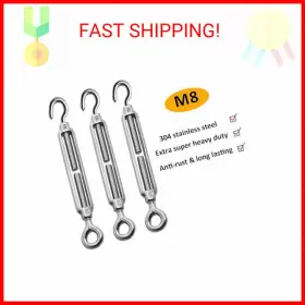 0891 AUGIIMOR Hook Turnbuckle Wire Rope Steel Hoo #2