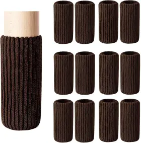 16PCSCOFFEE BLENDNEW Furniture Leg Socks High Elastic Knitted