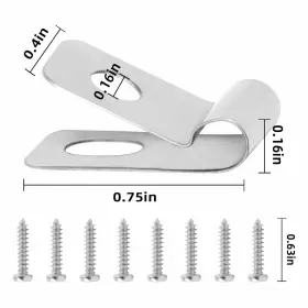 EFC-1 Wire Fence Clips Steel Clamps Screws #2