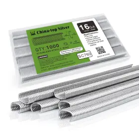 SC760 CHINA-TOP SILVER Gauge Crown Steel Ring Staples
