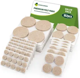 020012-US01 COVERCORNER Felt Furniture Pads Hardwood Floors