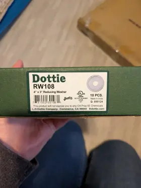 RW108 DOTTIE Steel Round Reducing Washer Pack RW108 DOTTIE Steel Round Reducing Washer Pack