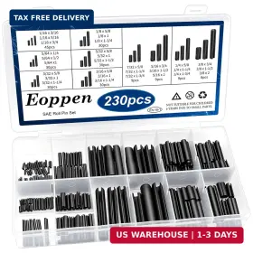 EN-10-1 EOPPEN Roll Pin Set Spring Steel Split Expansion