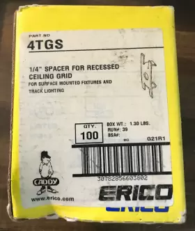 4TGS ERICO Box Caddy Spacer Clip