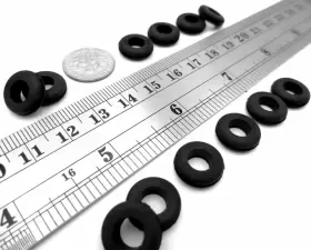 Fastener Depot 5/16HOLE 1/32PANEL 1/4ID Rubber Grommet For Id #2