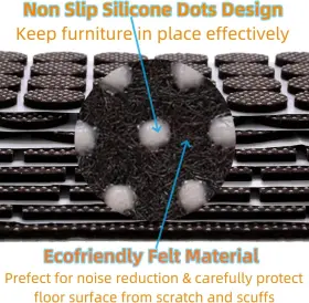 JD02FT FURNIGEAR Slip Furniture Pads Felt #3