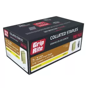 GRN17 GRIP-RITE Electrogalvanized Crown Staples #3