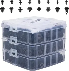 620PCS GUTEAUTO Clips Retenedor Parachoques Remaches Plastico