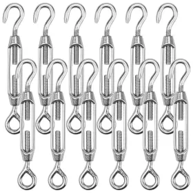EYETURNBUCKLE-9PC HEDUME Pack Hook Turnbuckle Cable Wire Rope