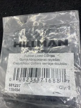 881297 HILLMAN Rubber Clamps Pack #2