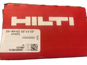 418072 HILTI Kwik Hus Ez Concrete Masonry Screw Anchor Carbon