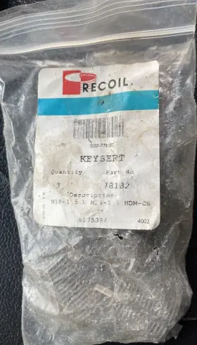 78182 Recoil Keysert Key Locking Set #2