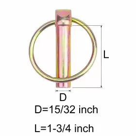 0622-M12 LASENERSM Pin Linch Lock Clips Tractor #3