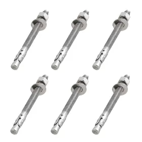 P6WA385SS LIONMAX Steel Concrete Anchor Bolts Pack Wedge