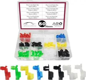 QPH8071 LYXHETH Door Lock Rod Car Clips Tailgate Handle Kit