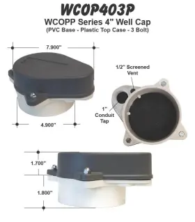0642367452520 MERRILL Watertight Sanitary Abs Cap Seal Vary
