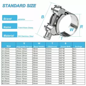 T-BOLT30 N/N Akihisa Pack Bolt Hose Clamps Steel Dut #3 T-BOLT30 N/N Akihisa Pack Bolt Hose Clamps Steel Dut #3