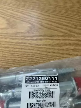 2221280111 NEWTON Newtom Seismic Ufer Anchor Nebs Kit #2
