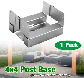NI-S165 NIXFACE Concrete Deck Post Anchor Base Bracket
