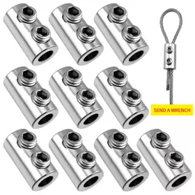 601549192050 NSIOUTLET Steel Wire Rope Cable Clamp Copper