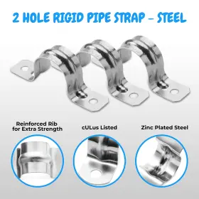 OL-48171 OHLECTRIC Hole Rigid Pipe Strap Steel Clamps Zi #3