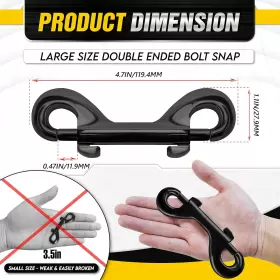 EBS123 PAMAZY Double Ended Bolt Hooks #3