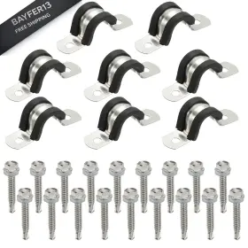 PTA250516TT000163JP PATIKIL Pipe Clamps Steel Rubber