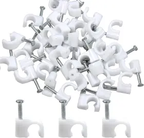 313091718779 PDETVEO Half Clamps Hook Nail Cable Clips
