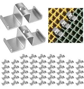 WEG105 PEDOBALI Grating Clips Galvanized Steel Saddle Screws