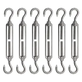 779584501233 PHITUODA Steel Hook Turnbuckles Wire Rope