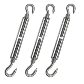 779584501257 PHITUODA Steel Hook Turnbuckles Wire Rope #2