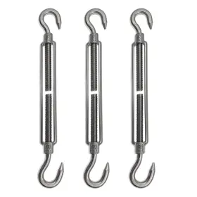 779584501257 PHITUODA Steel Hook Turnbuckles Wire Rope
