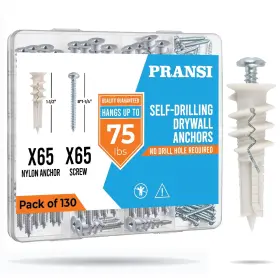 DA-NYLON-301 PRANSI Drywall Anchors Screws Kit