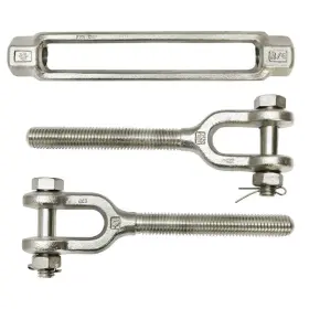 618794290356 PROLINEMAX Steel Marine Turnbuckle Jaw Pulley