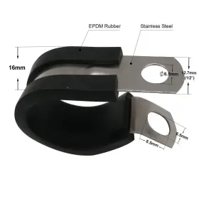 735551429108 ROADFORMER Cable Clamp Steel Insulated Rubber #2