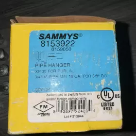 8153922 SAMMYS Pipe Hanger Screw Anchor Xp Purlin