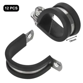 770523619606 SANKOLY Pack Steel Cable Rubber Cushioned Clamp #2