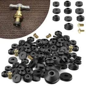 BRASS1 SANKOLY Faucet Washer Rubber Flat Beveled Kit