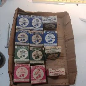 69302 SEYMOUR Box Copper Coated Rings Farm Pratt Nos