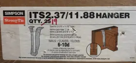 ITS2.37-11.88 SIMPSON STRONG-TIE Strongtie Top Flange Joist #3